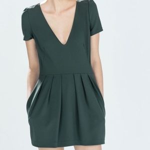 ZARA Plunge V Neck Romper Dress L